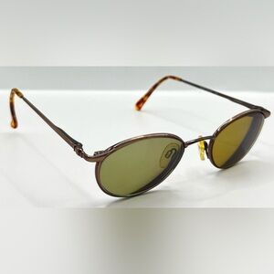 Vintage Silver Dollar Yulia Bronze Oval Sunglasses Frames Only